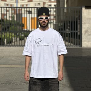 تیشرت طرحدار رنگ سفید کد 628