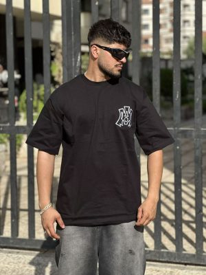 تیشرت طرحدار مشکی کد 10314
