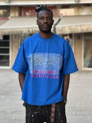 تیشرت لش آبی کد 10254