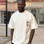 تیشرت لش طرحدار سفید کد 10262