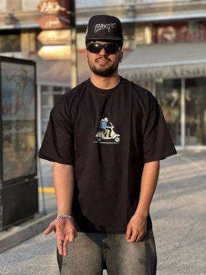 تیشرت لش طرحدار کد مشکی 10270