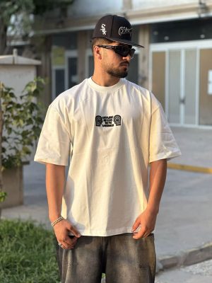 تیشرت لش طرحدار کد سفید 10273