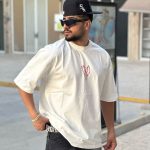 تیشرت لش طرحدار کد سفید 10276