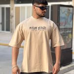 تیشرت طرحدار کرم کد 10286