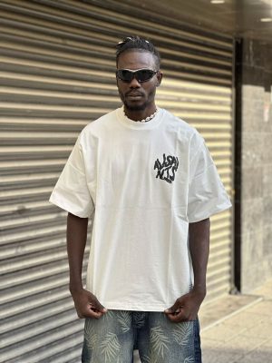 تیشرت طرحدار سفید کد 10312