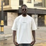 تیشرت طرحدار سفید کد 10332