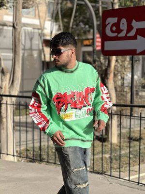 دورس طرحدار سبز روشن کد 10379