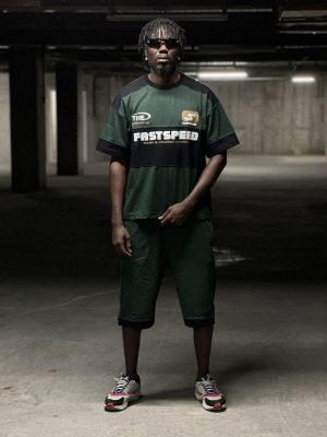 ست تیشرت شلوارک سبز