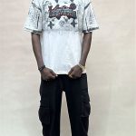 تیشرت گلدوزی لویی ویتون سفید کد 1074
