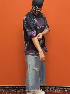 تیشرت بالنسیاگا مشکی کد 1078