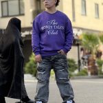 دورس طرحدار بنفش 10545