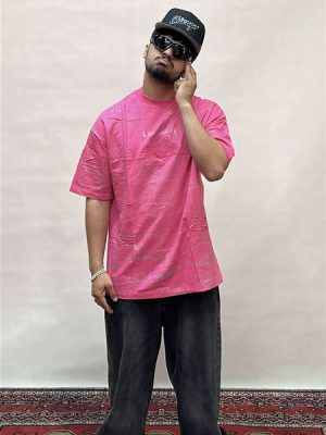 تیشرت لش صورتی کد 1086