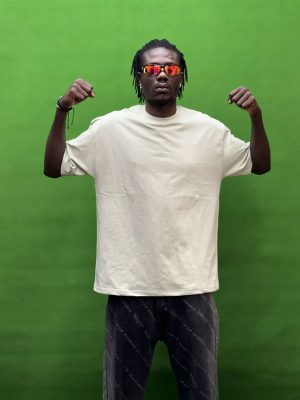 تیشرت بیسیک پارچه ماکان شیری کد