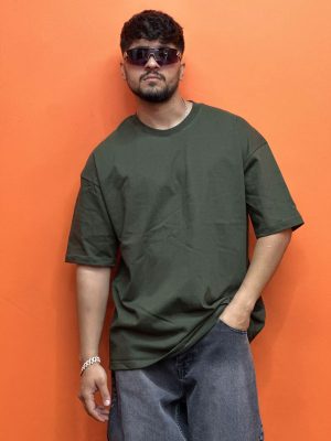 تیشرت بیسیک سبز کد 10123