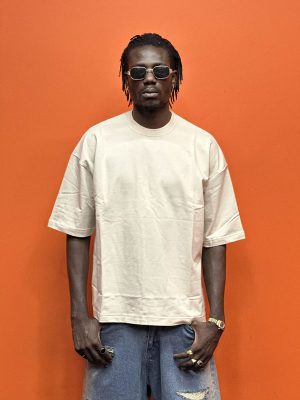 تیشرت بیسیک کرم کد 10127