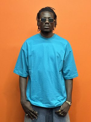 تیشرت بیسیک آبی کد 10130