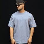 تیشرت بیسیک آبی روشن کد 10140