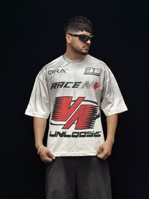 تیشرت طرحدار رنگ سفید کد 10153