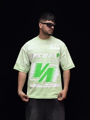 تیشرت طرحدار رنگ سبز کد 10158