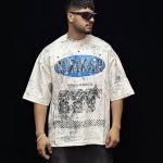 تیشرت طرحدار رنگ سفید کد 10159