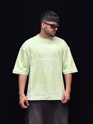 تیشرت طرحدار رنگ سبز کد 10166