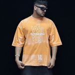 جدول سایزبندی تیشرت طرحدار رنگ نارنجی کد 10167