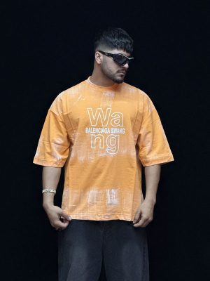 جدول سایزبندی تیشرت طرحدار رنگ نارنجی کد 10167