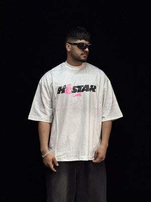 شرت طرحدار رنگ سفیدکد 10177