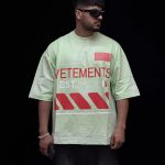 تیشرت طرحدار رنگ سبز کد 10183