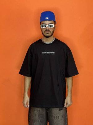 تیشرت طرحدار مشکی کد 10201