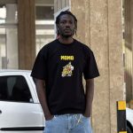 تیشرت طرحدار مشکی کد 10207