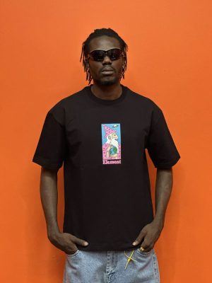 تیشرت طرحدار مشکی کد 10213