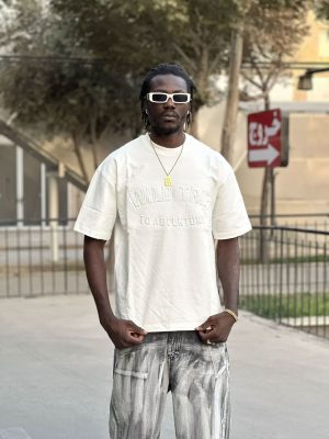 تیشرت طرحدار سفید کد 10212