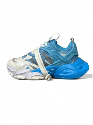 کتونی دیلاکس سفید آبی کد 10194