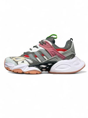 کتونی دیلاکس زنانه طوسی صورتی کد 10218