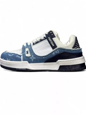 کتونی LV سفید طوسی کد ۱۰۴۷۲