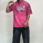 تیشرت گلدوزی لویی ویتون صورتی کد 1073