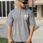 تیشرت لش طوسی کد 10334