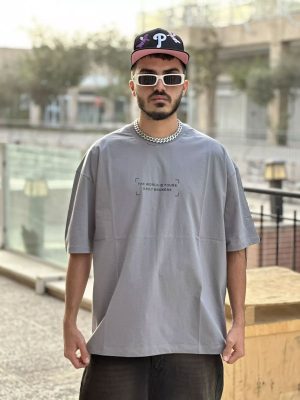 تیشرت لش طوسی کد 10338