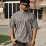 تیشرت لش طوسی کد 10340