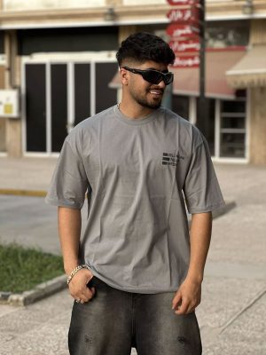 تیشرت لش طوسی کد 10340