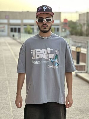 تیشرت لش طوسی کد 10349