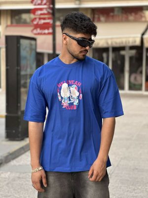 تیشرت لش آبی کد 10351