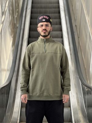 دورس نیم زیپ سبز کد 10688