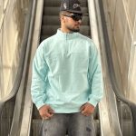 دورس نیم زیپ آبی روشن کد 10690