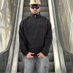 دورس نیم زیپ مشکی کد 10693