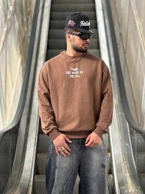 دورس طرحدار قهوه ای کد 10703