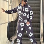 ست هودی شلوار دنیم طوسی کد 10681