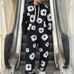 ست هودی شلوار دنیم مشکی کد 10682