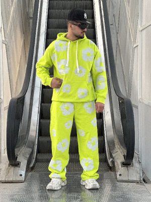 ست هودی شلوار دنیم فسفری کد 10683